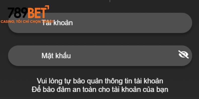 Đăng nhập tài khoản 789bet