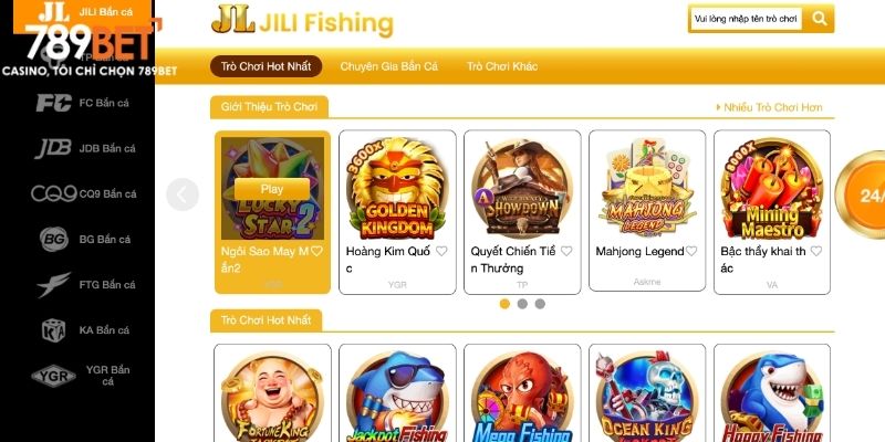 Bạn trải nghiệm hàng loạt tựa game bắn cá đổi thưởng